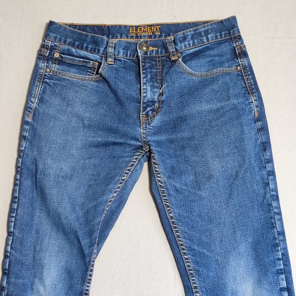 Element Owen jeans men's size 28 denim blue stretch tapered fit - Picture 2 of 15